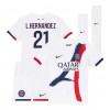 Dječji Nogometni Dres Paris Saint-Germain Lucas Hernandez #21 Gostujuci 2025-26 Kratak Rukav (+ Kratke hlače)